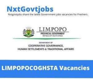 Limpopo Department of Cooperative Governance and Traditional Affairs Vacancies 2022 @coghsta.limpopo.gov.za