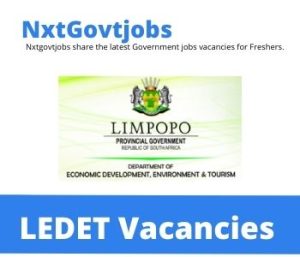 Limpopo Department of Economic Development Vacancies 2022 @ledet.gov.za