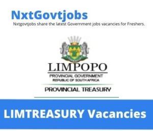 Limpopo Department of Provincial Treasury Vacancies 2022 @limtreasury.gov.za